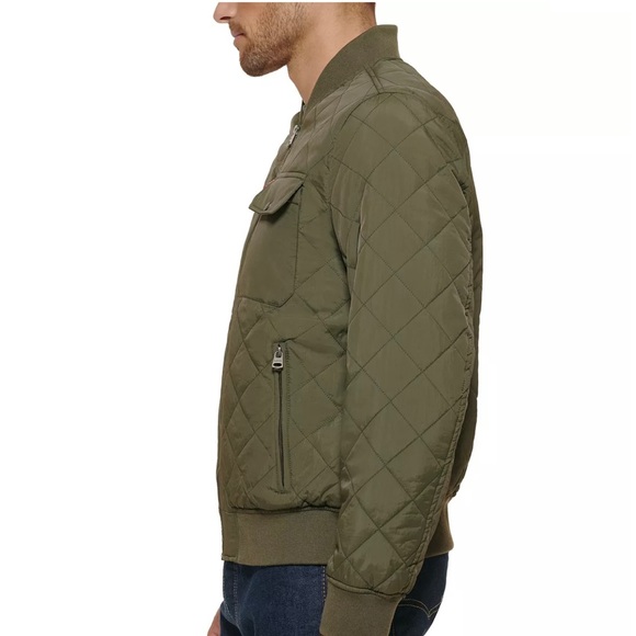NWT Levi's Men's Diamond Quilt Bomber Jacket  SZ - XL - Picture 4 of 16